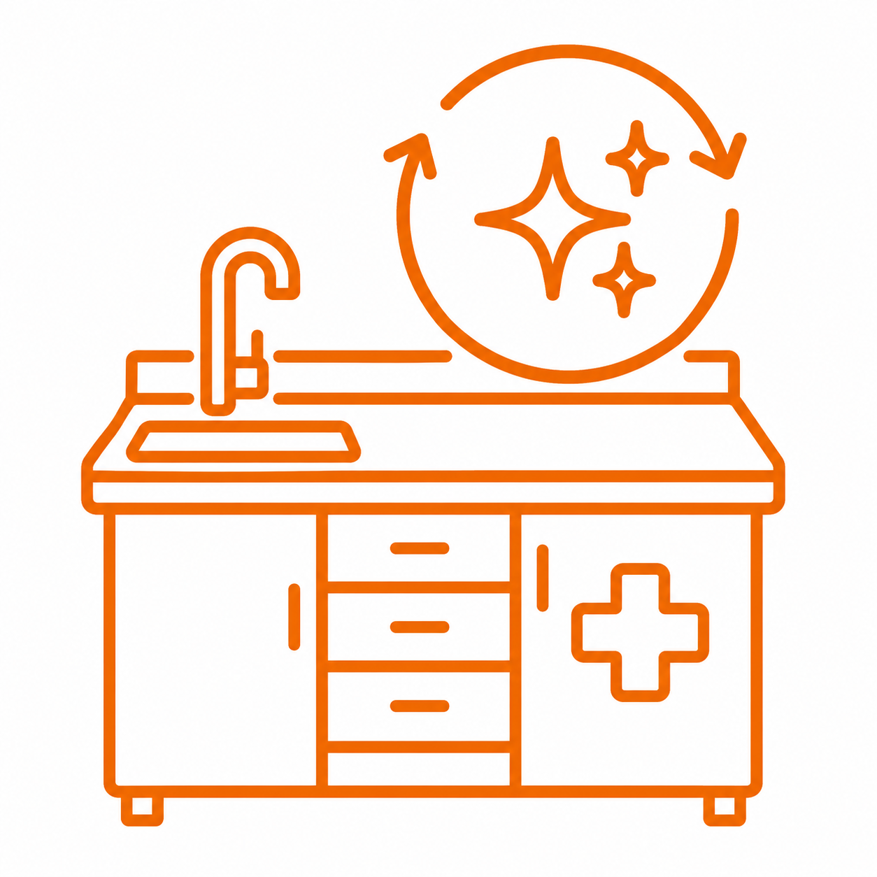 Rénovation de mobilier médical et de plans de travail